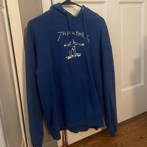 Royal blue Thrasher hoodie